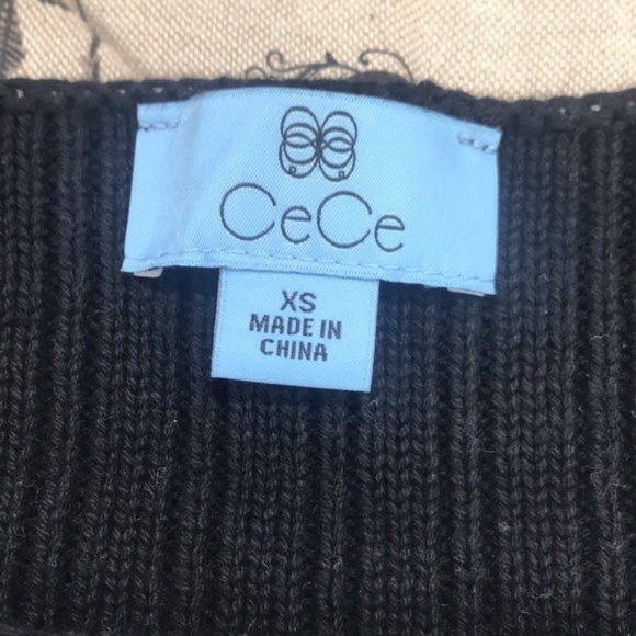 CeCe by Cynthia Steffe Stripe Boat Neck Sweater - Picture 3 of 6